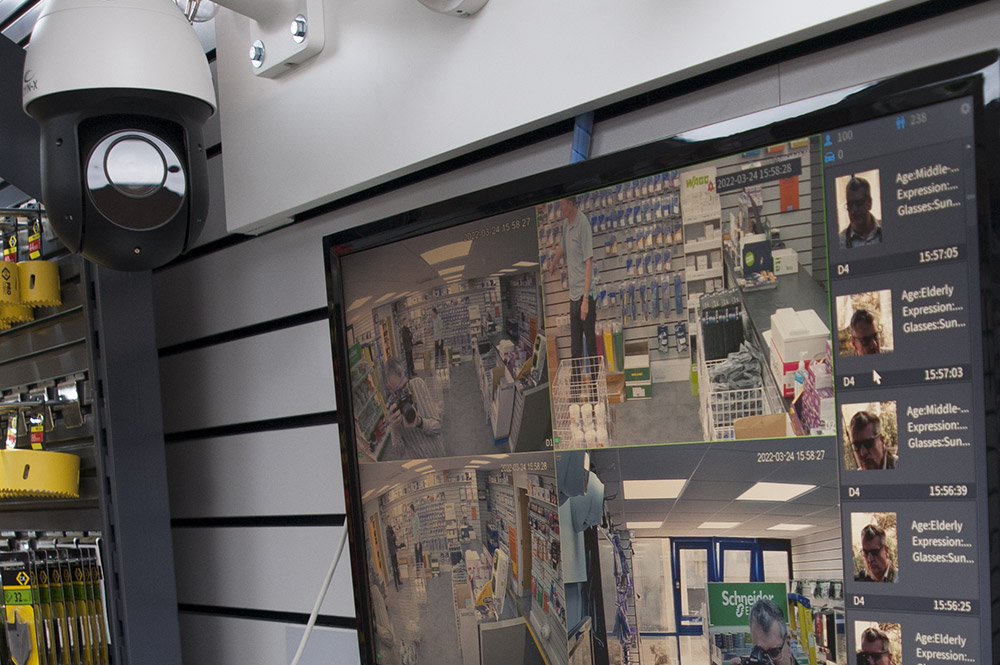 CCTV, smoke and Burglar Alarms in our Banbury showroom